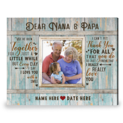 personalized gift for new grandparents gift for grandparents' day
