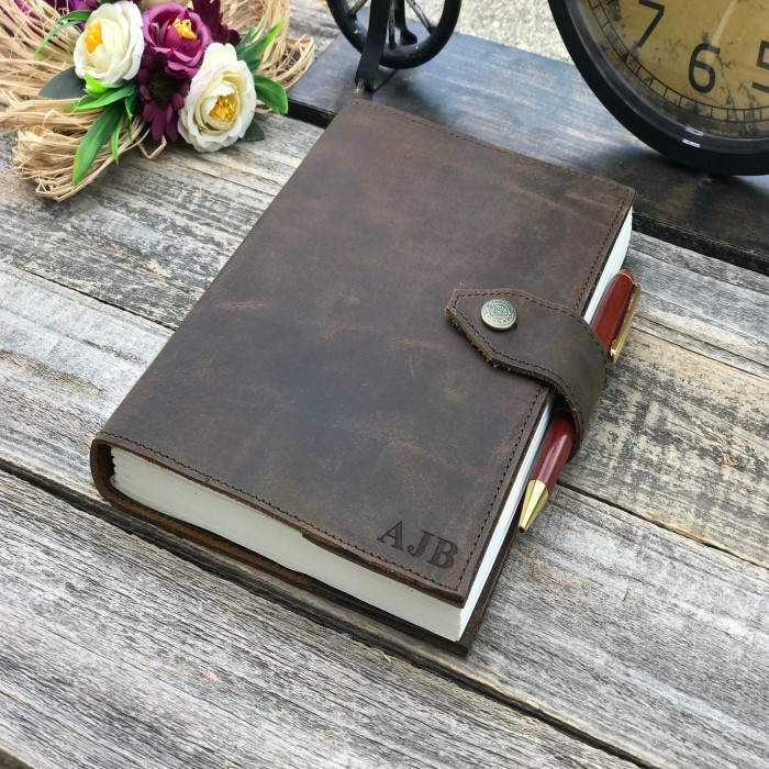 Leather Travel Notebook For Retirement Gifts For Boss