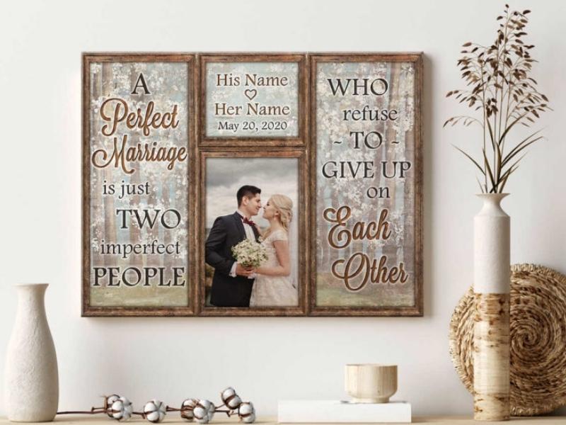 A Perfect Marriage Wall Art Decor Oh Canvas