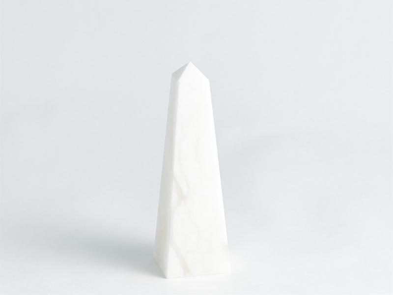 Alabaster Obelisk For The 37Th Anniversary Gift For Wife