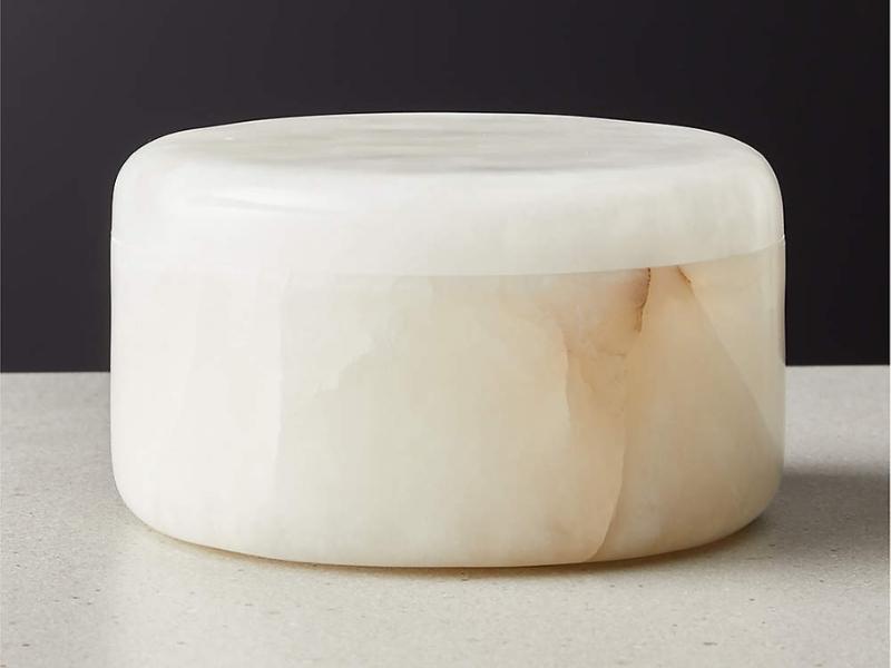 Alabaster Candle Bowl for the 37th anniversary gift for parents