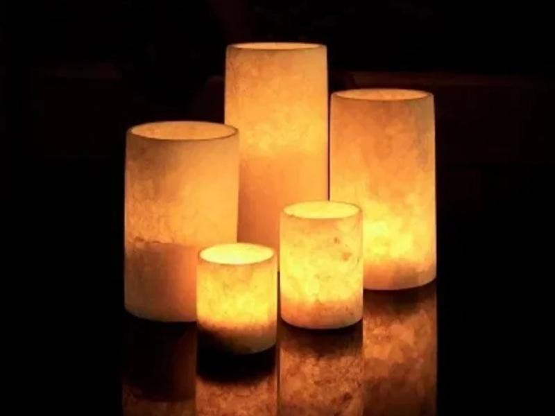 Alabaster Candle Holder for 37th anniversary ideas