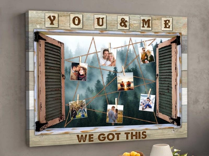 Faux Window Frame Wall Decor You And Me Oh Canvas