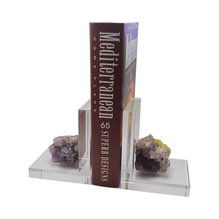 Gorgeous crystal bookends for her