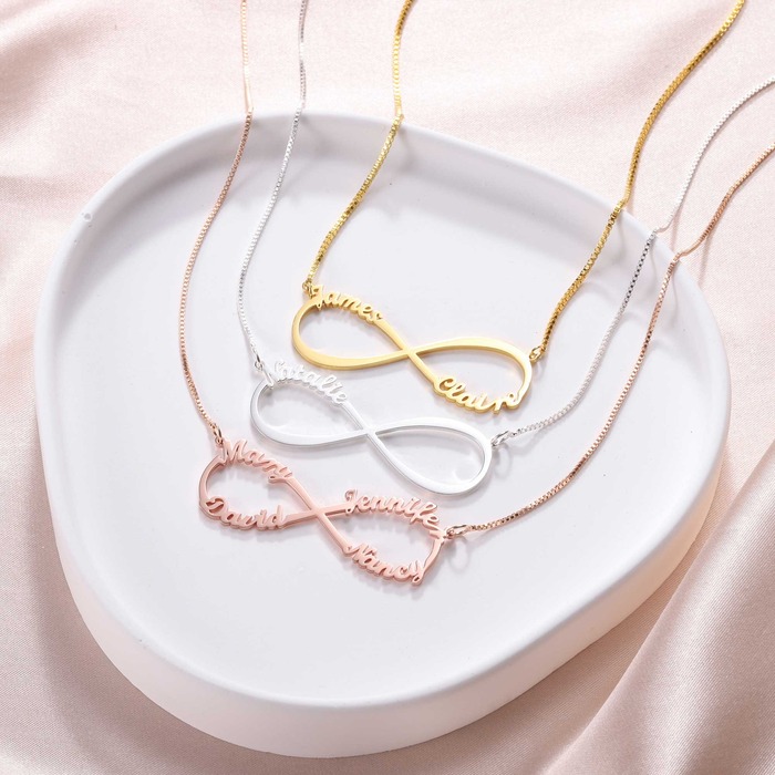 Infinity necklaces - good charming gifts for stepmom
