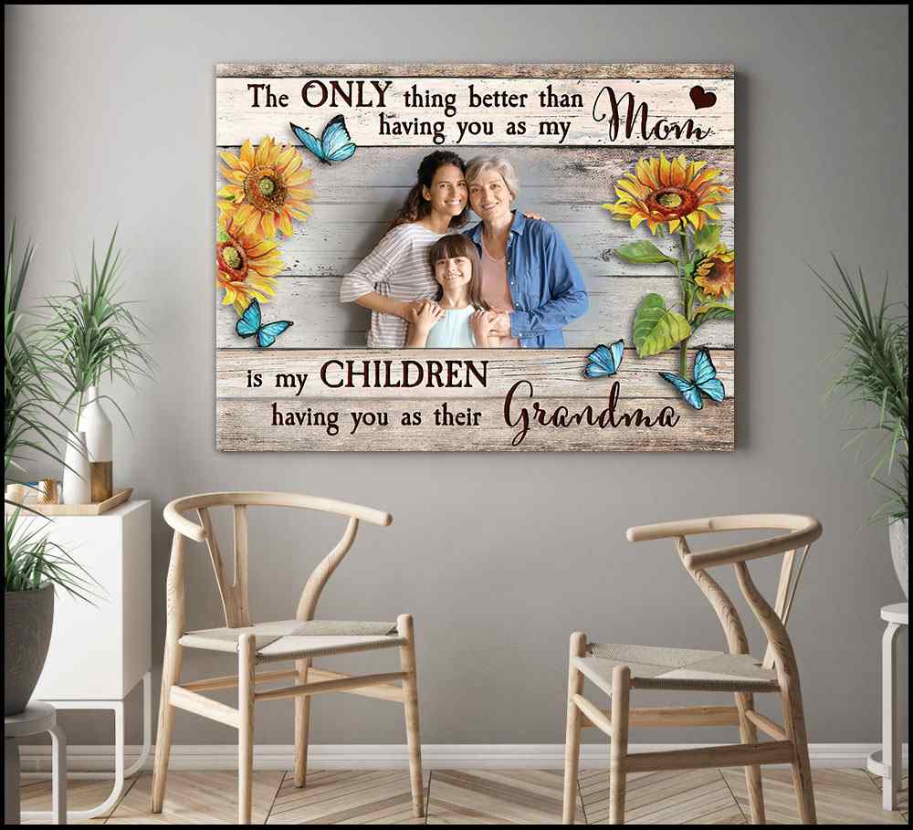 Mothers Day Custom Gift For Grandma Good Gifts For Grandma - Oh Canvas
