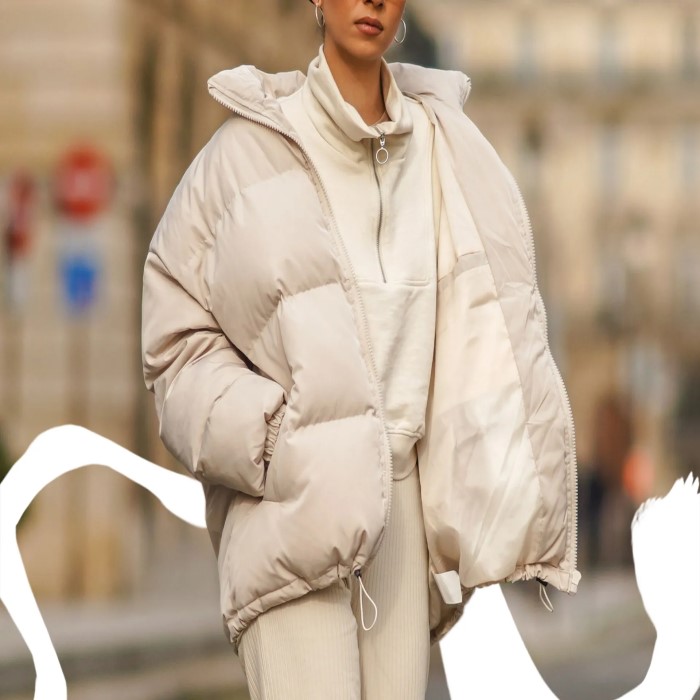 A Beige Puffer Jacket For Birthday Gifts For Wife