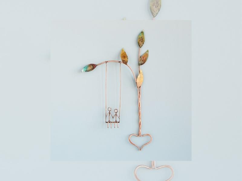 Rooted In Love Swing Sculpture For The 27Th Anniversary Gift