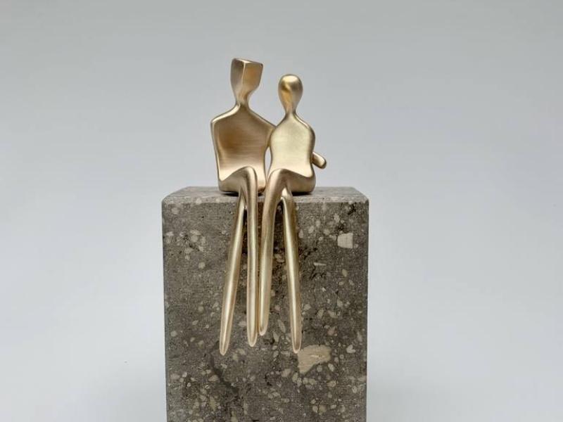 Caress Sculpture For 27Th Anniversary Gifts For Her