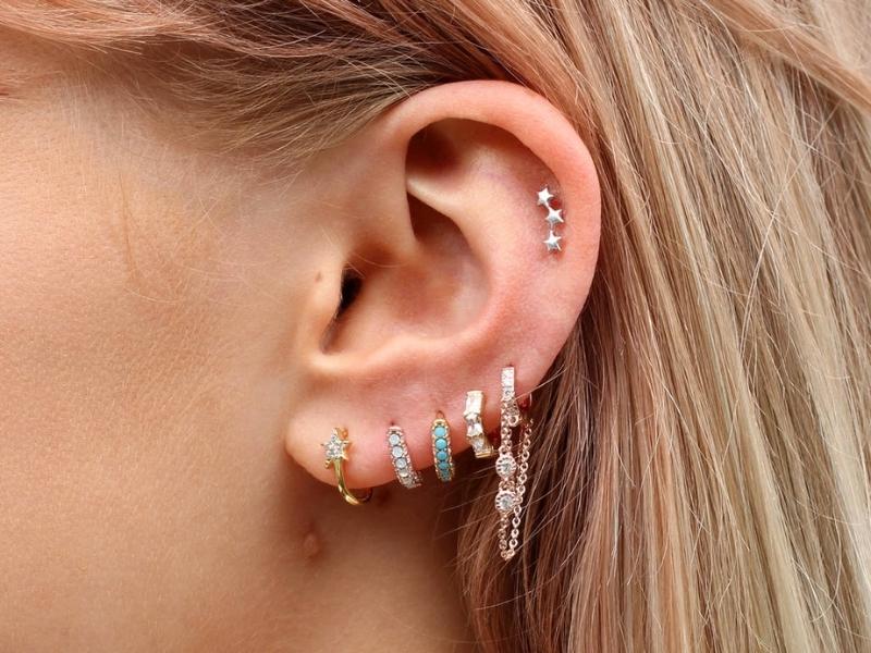 Huggie Hoop Earrings for sculpture anniversary gifts