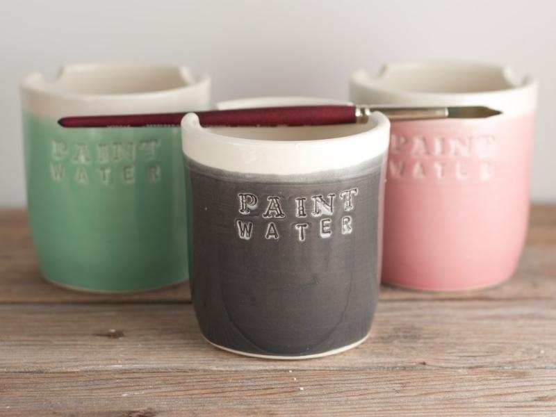 Monogrammed Paint Water Cup for anniversary sculpture gifts