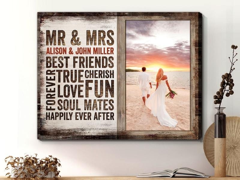 Personalized Couple Canvas Happily Ever After Oh Canvas