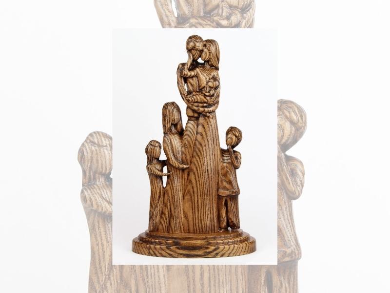 Family Sculpture Figurines For The 27Th Anniversary Gift