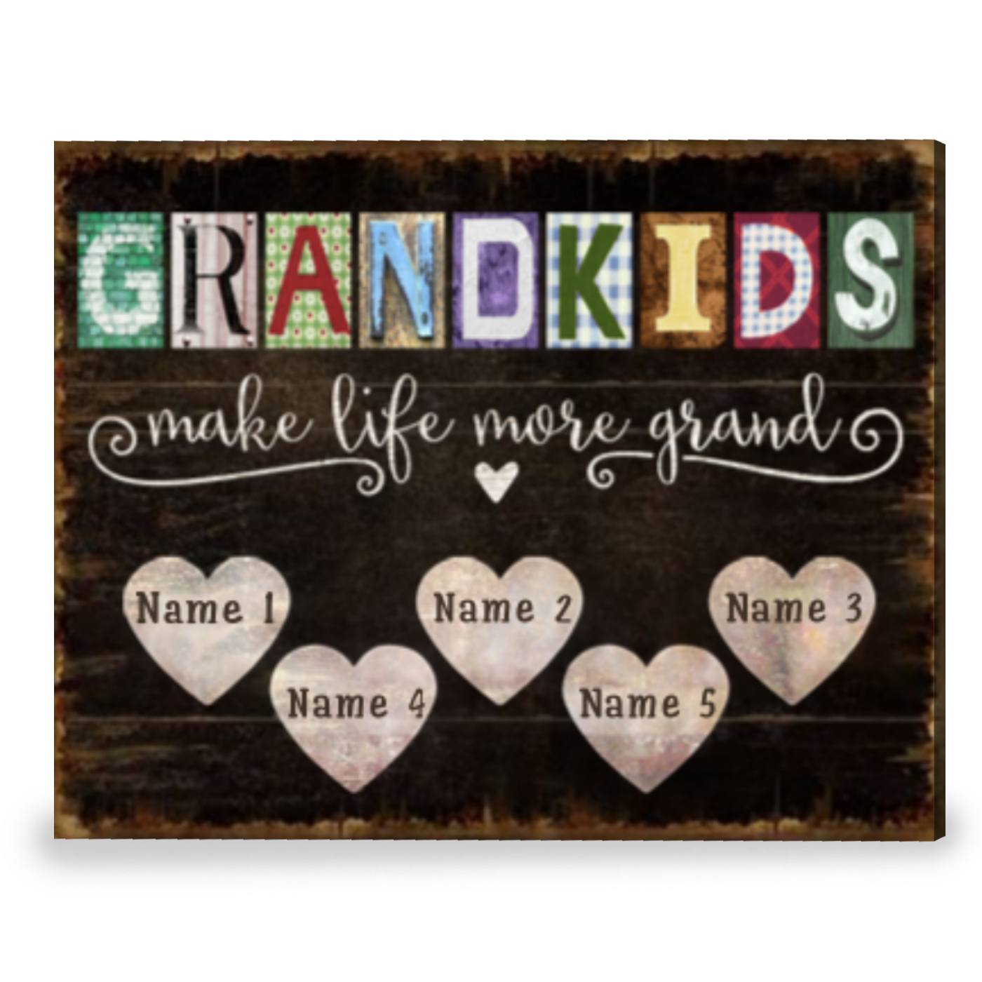 Unique Gift Idea For Grandma Personalized Grandma's House Wall Decor Canvas  - Oh Canvas