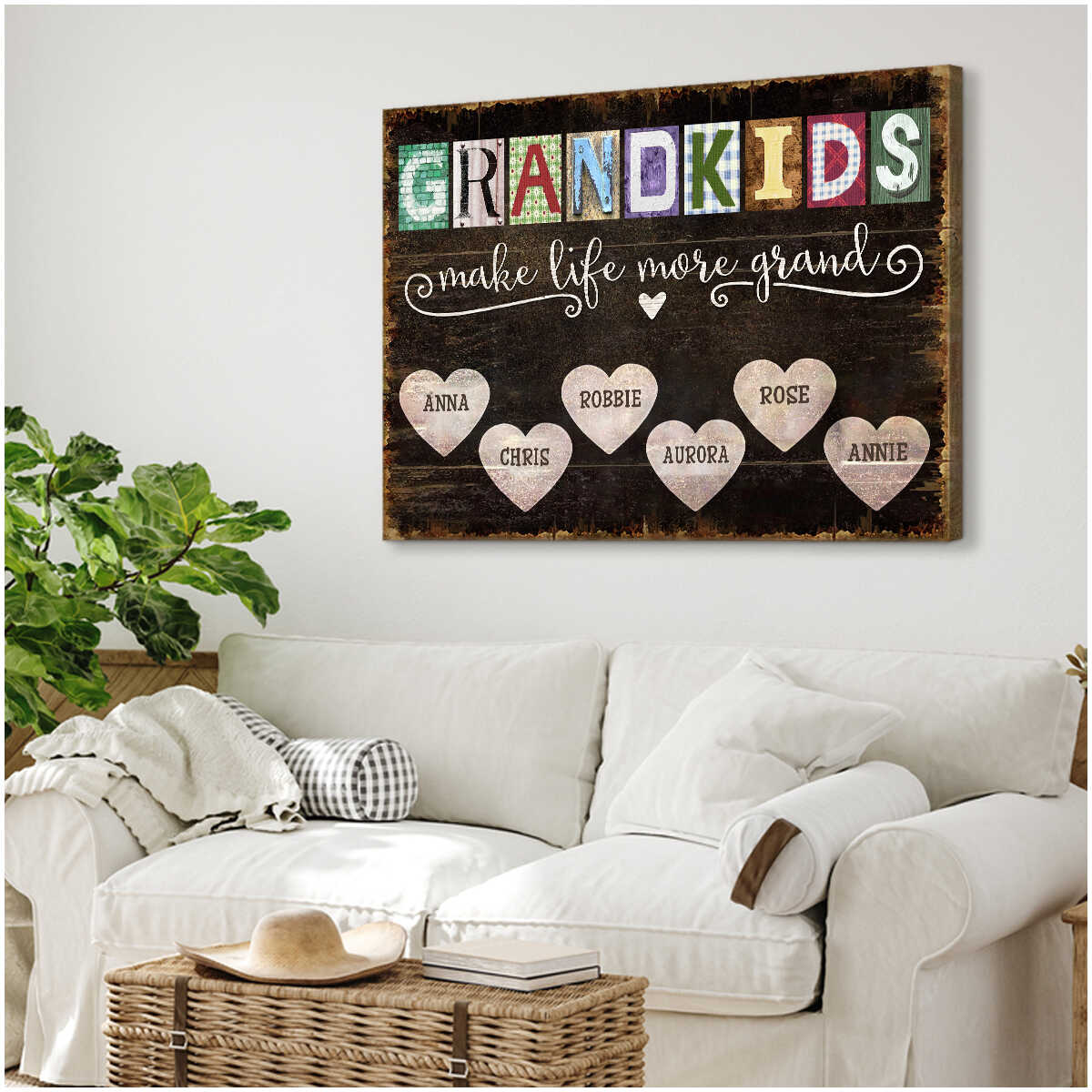 Grandma Gifts, Personalized Grandma's Photo, Mother's Day Gift, Gift For  Mom Canvas, Custom The Best Grandma Belongs To Me Canvas
