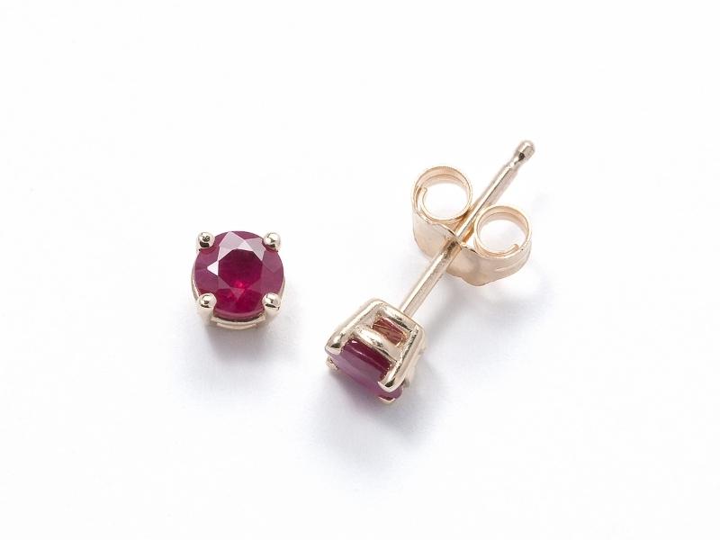 Ruby Stud Earrings For 38Th Anniversary Gift Ideas