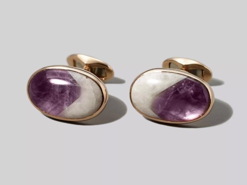 Amethyst Cufflinks for gift ideas for 38th wedding anniversary