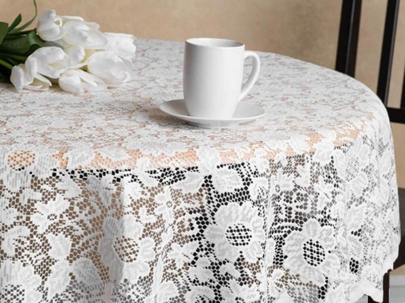 White Lace Tablecloth For 39Th Anniversary Gift Ideas