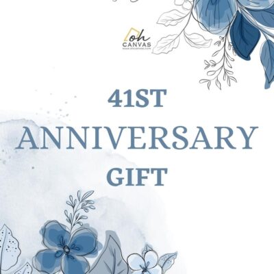 41St Anniversary Gift Oh Canvas