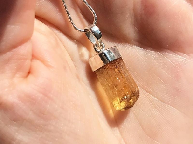 Sterling Silver Imperial Topaz Necklace for the 41st anniversary present