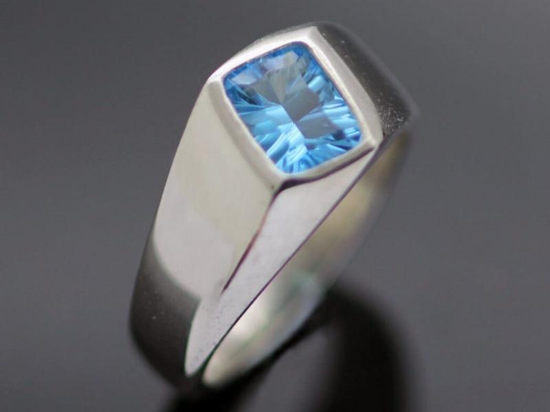 Topaz Signet Ring for the 41st wedding anniversary gemstone