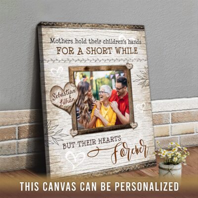 customized mom photo canvas print mother's day gift idea for awesome mother 03