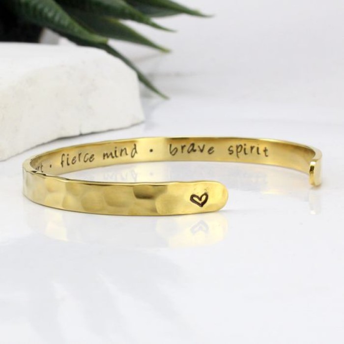 A Cuff Bangle: Inspirational Gifts For Cancer Patients