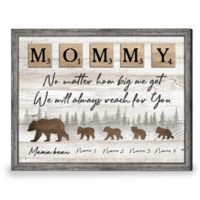 personalized gift for mom birthday gift best gift for mom mama bear and cubs