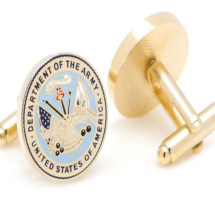 Crafted Cufflinks For Military Retirement Gifts