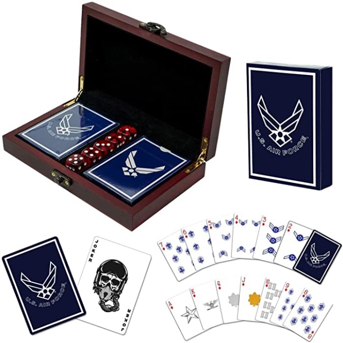 USAF Playing Cards For Air Fore Retirement Gifts