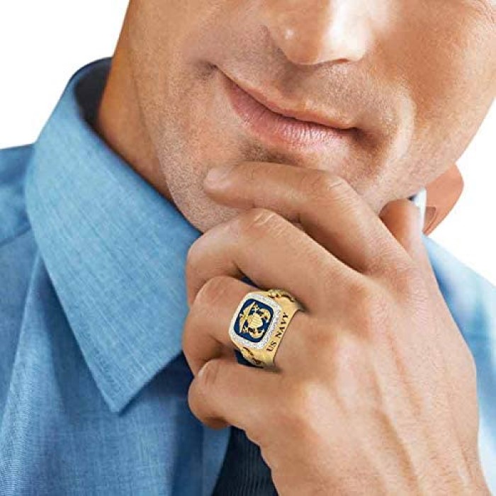 Men's Military Ring: Unique Air Force Retirement Gifts