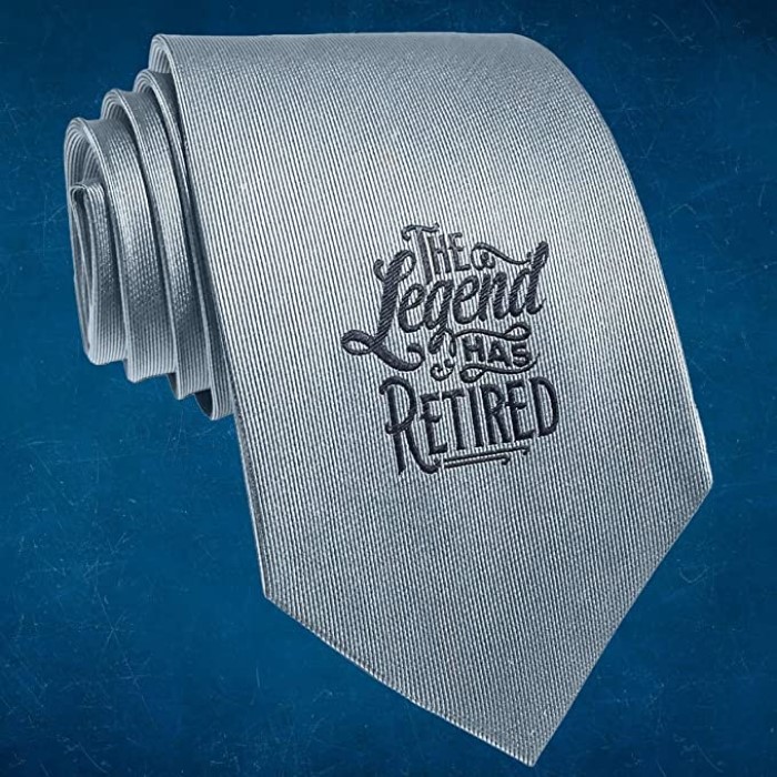 A Silk Necktie For Air Force Retirement Gifts