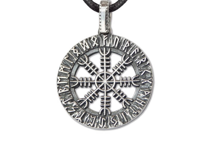 Viking Gifts For Brother - Necklace With A Viking Helm Of Awe