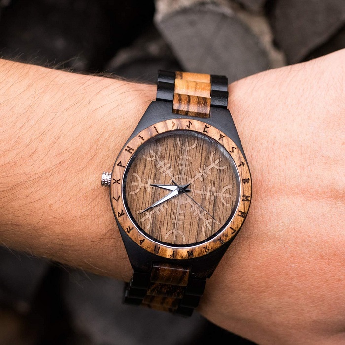 Viking Gifts For Brother - Viking Ivar Wooden Watch