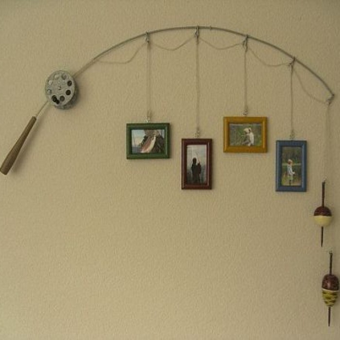 Retirement Gift For Fisherman: Frame With A Catching Fly Fishing Pole 