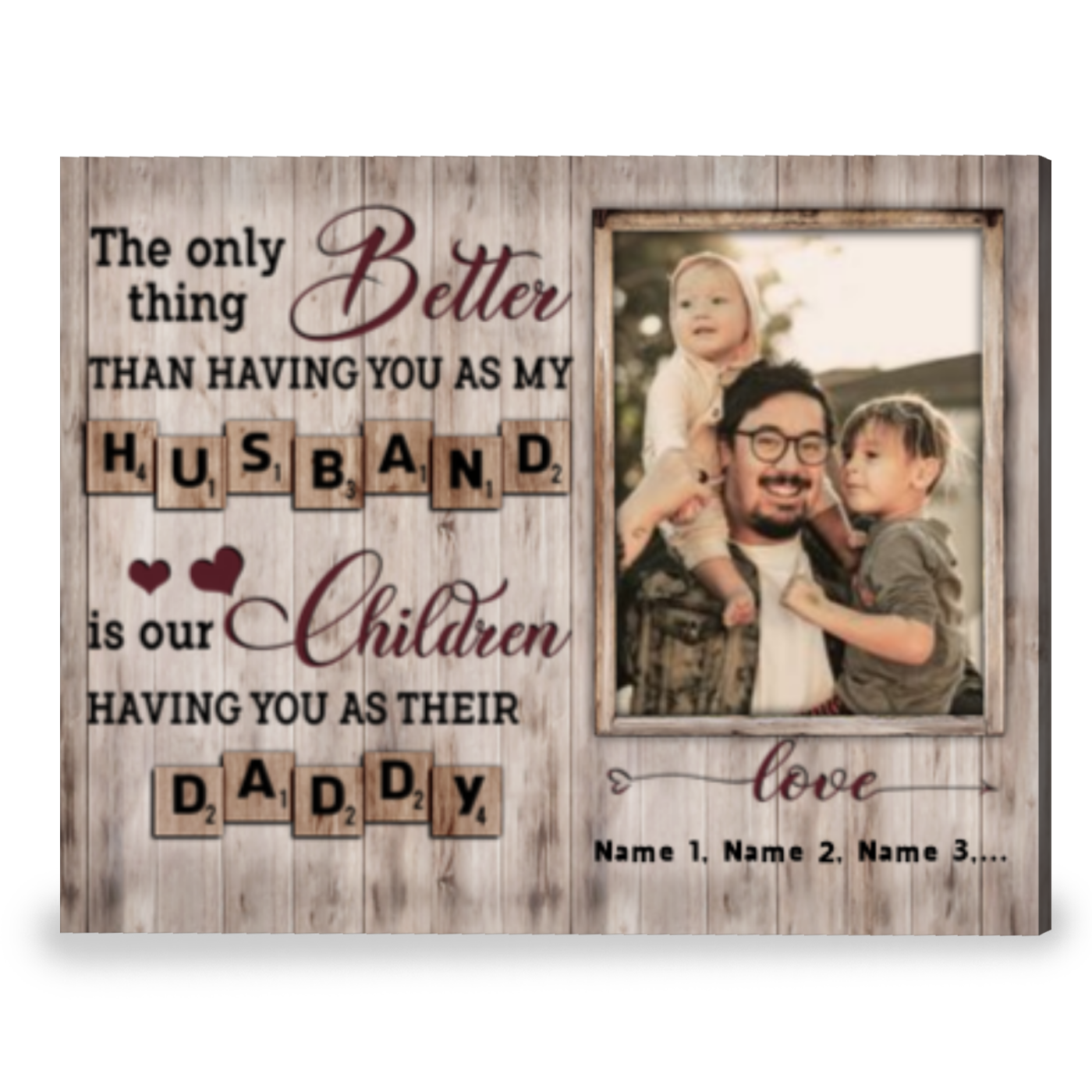 New Dad Gift Ideas 1st Father's Day Gift From Baby - Oh Canvas