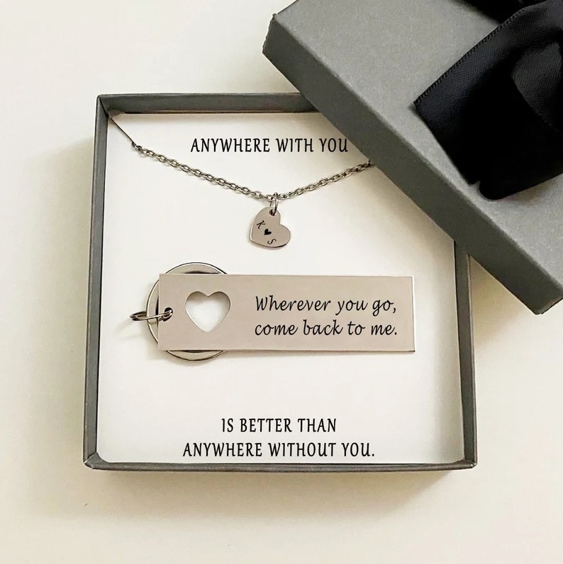 Matching Keychain &Amp; Necklace -Sentimental Graduation Gifts