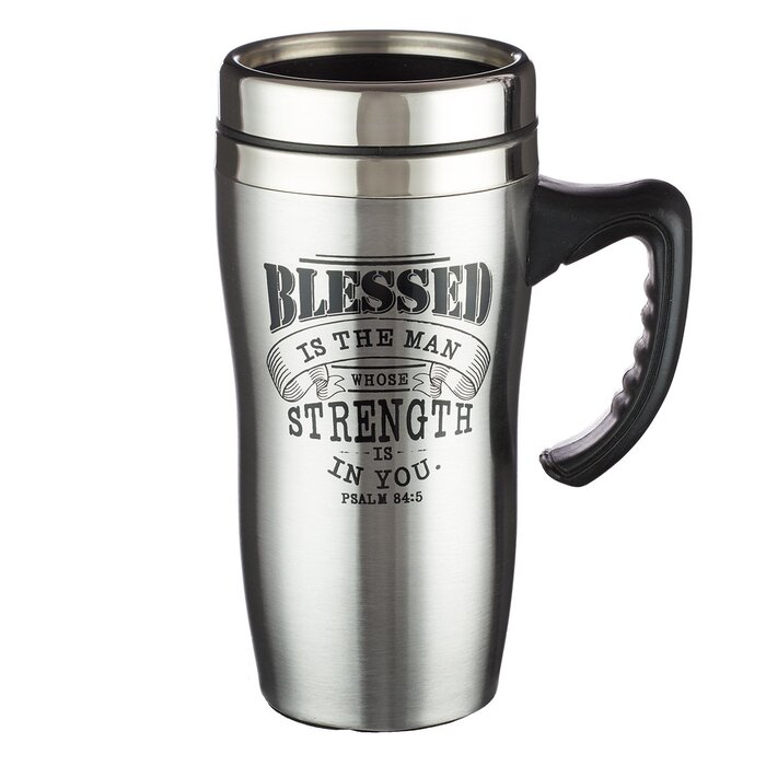 Christian Father'S Day Gifts - Psalm 84:5 Stainless Steel Travel Mug