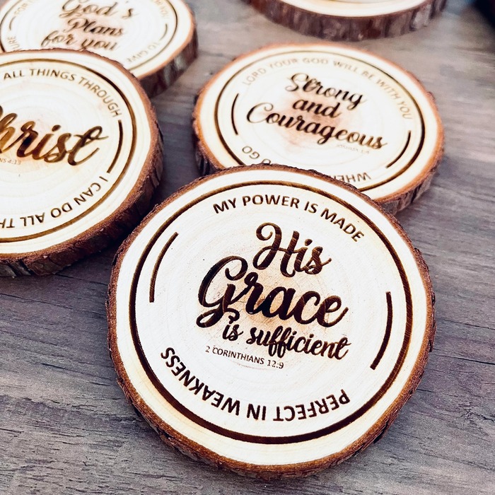 Christian Father'S Day Gifts - Christian Wood Coasters