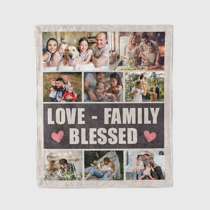 Christian Father'S Day Gifts - Family Love Blessed Blanket