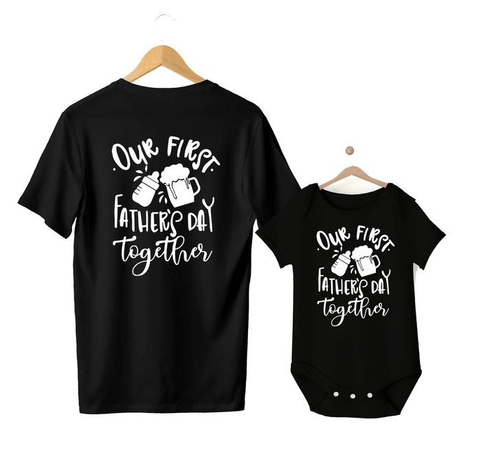 Father's Day gift for new dad - T-shirt / Onesie Set 