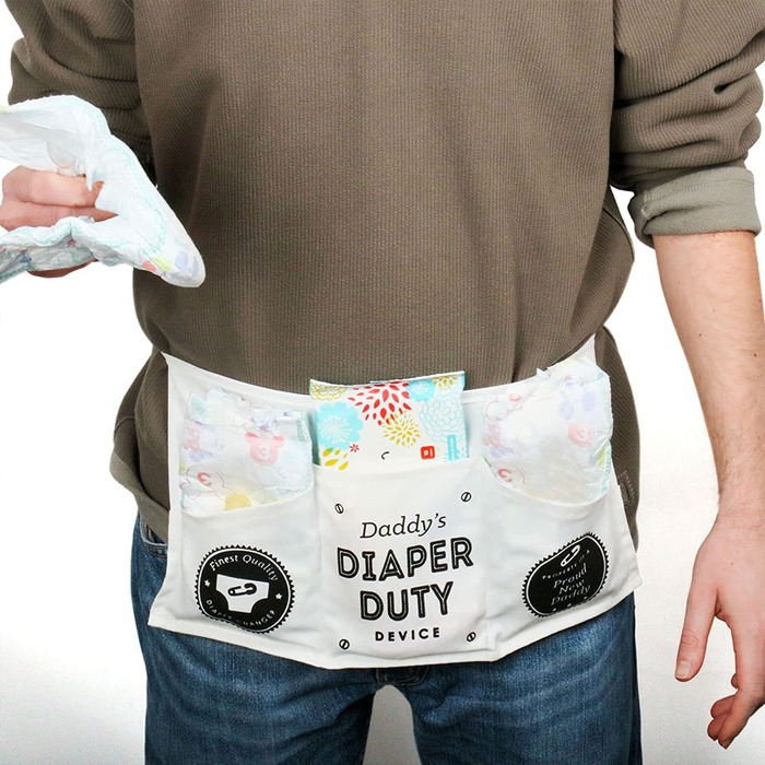 First Father'S Day Gift For New Dad - Diaper Duty Tool Belt For Battery Life 