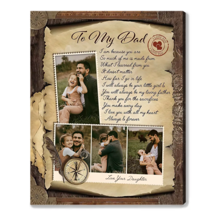 Father's Day gift for new dad - Personalized Frame