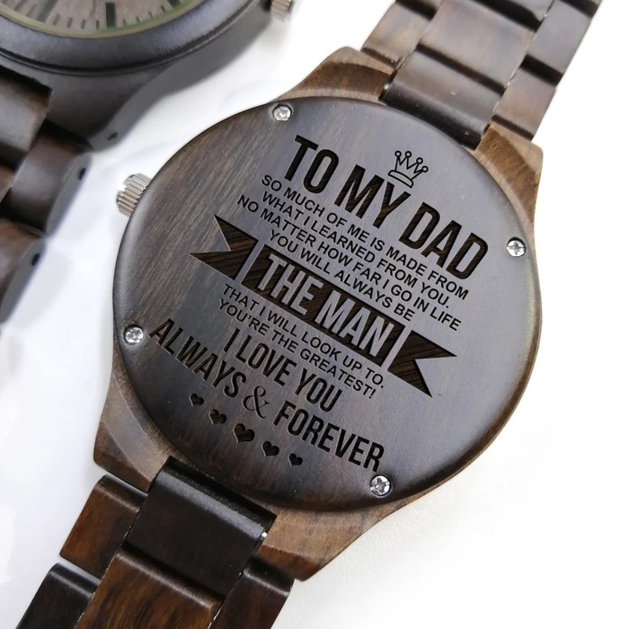Father's Day gift for new dad - Engraved watch