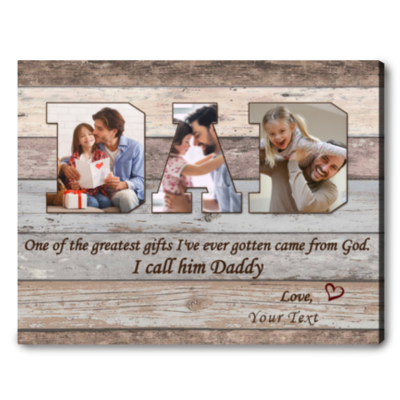 custom dad photo father's day gift 01