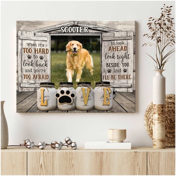 Personalized Father's Day Gifts: Pet Portrait Canvas Wall Art Decor