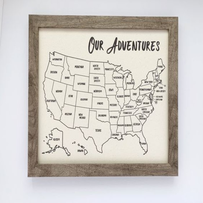 A Customized Map For Personalized Father's Day Gifts