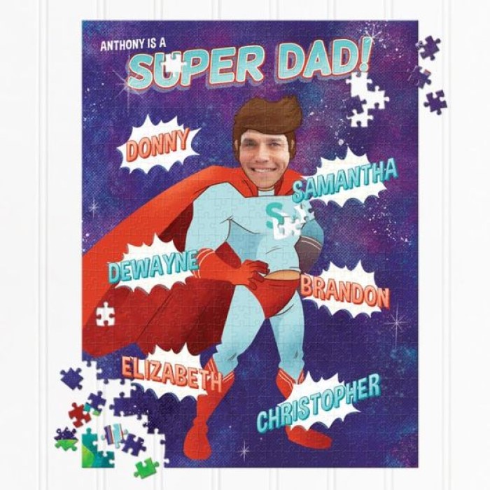 Personalized Father'S Day Gifts: Super-Dad Puzzles