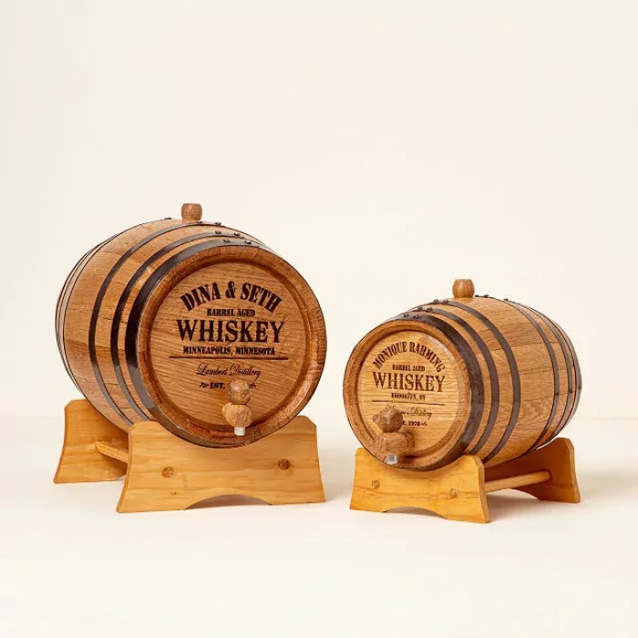 Engraved Whiskey Barrel: Amazing Personalized Father's Day Gifts