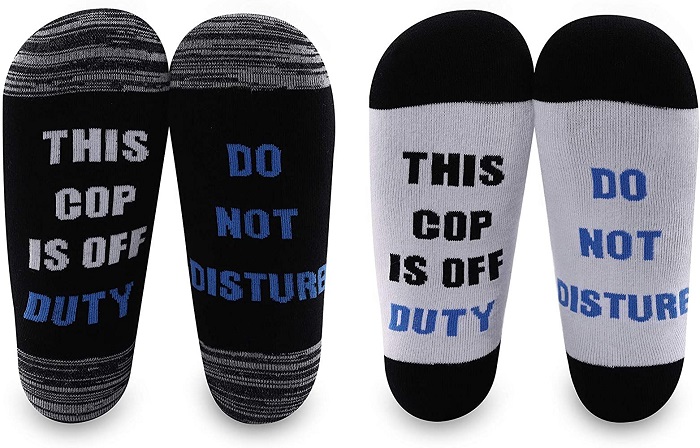 Unique Gifts For Police Officer - Police Socks For Off-Duty Use